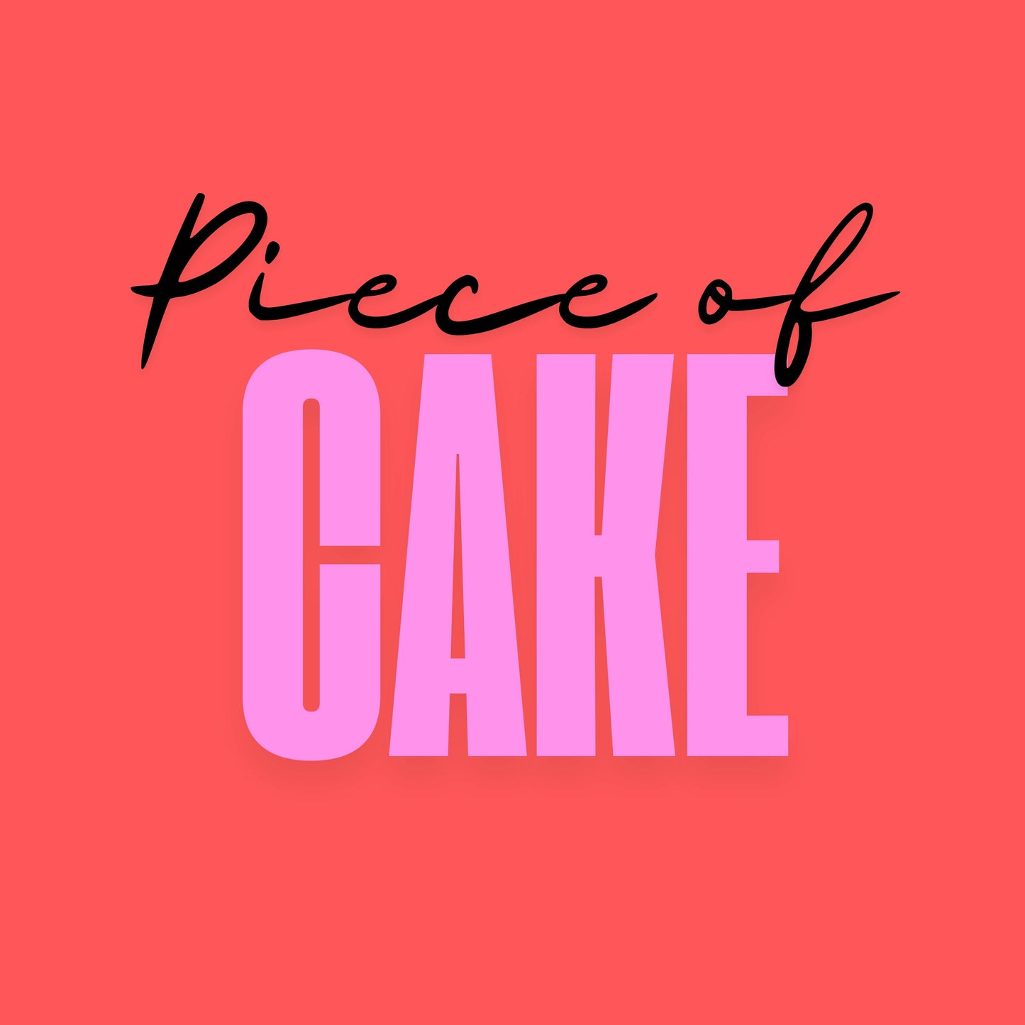 Piece of cake - Forex tegeltje 10x10cm tegeltje Lourens Exclusive
