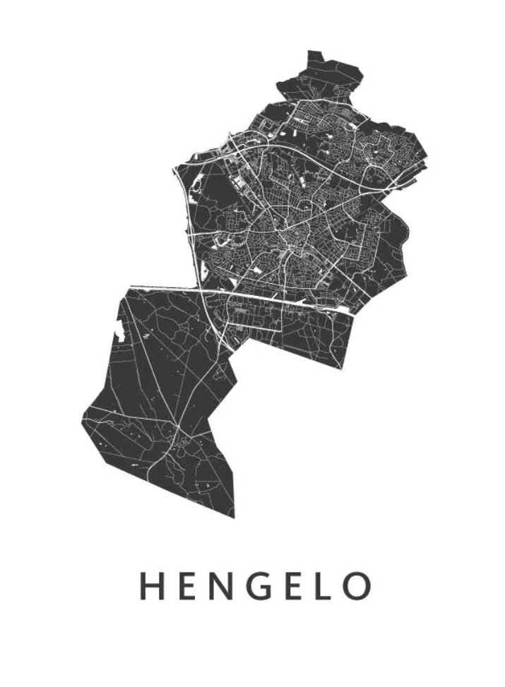 Ansichtkaart Stad Hengelo kaart Ohker Living