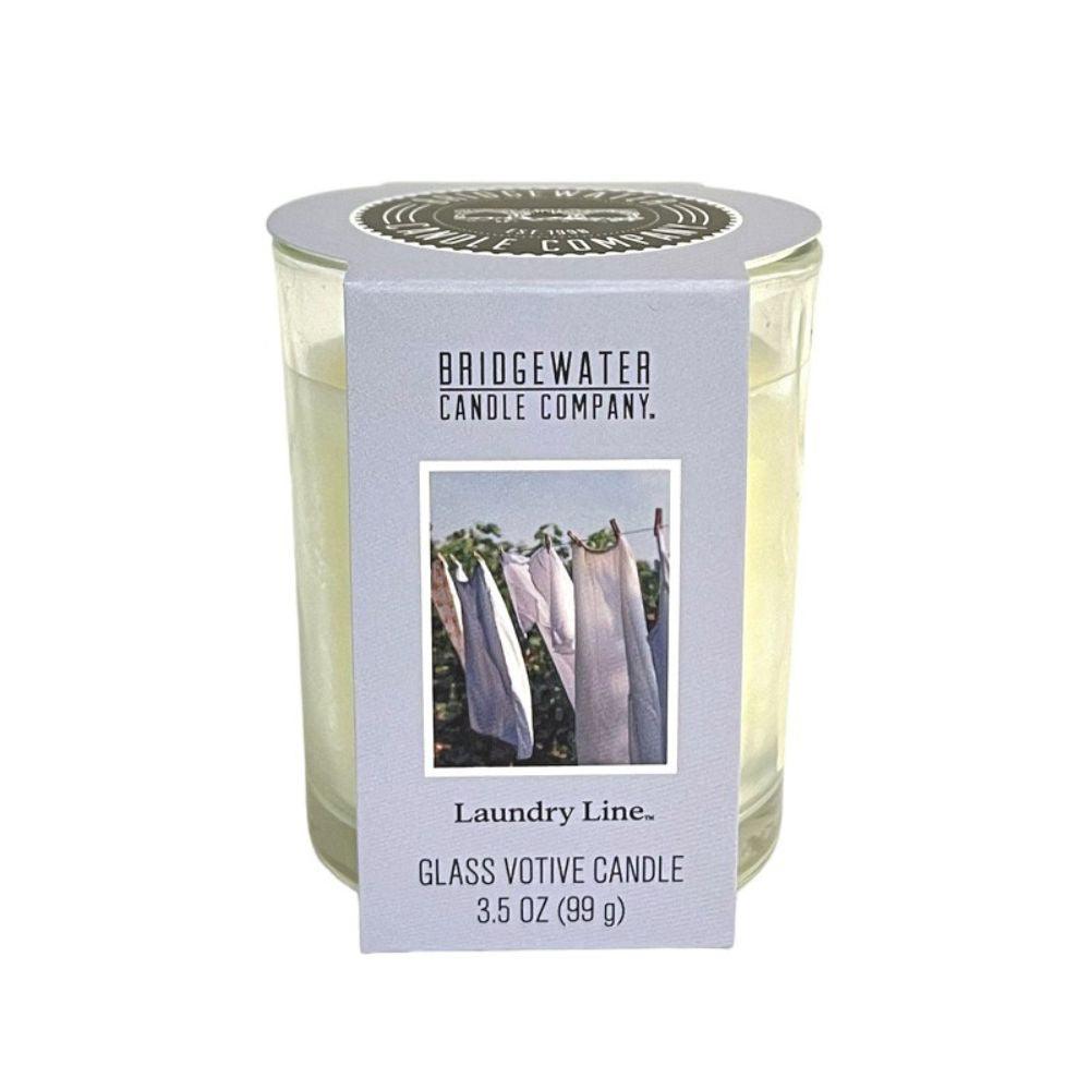Bridgewater Candle Glass Votive Laundry Line Bridgewater Candle Bridgewater Candle
