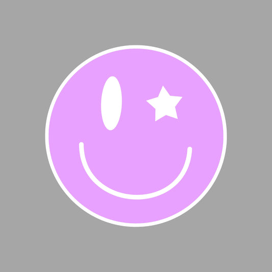 SMILEY knipoog - Forex tegeltje 10x10cm tegeltje Lourens Exclusive