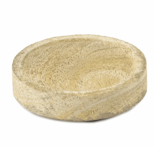 Houten schaaltje rond 2x7x7cm Schaaltje Kolony