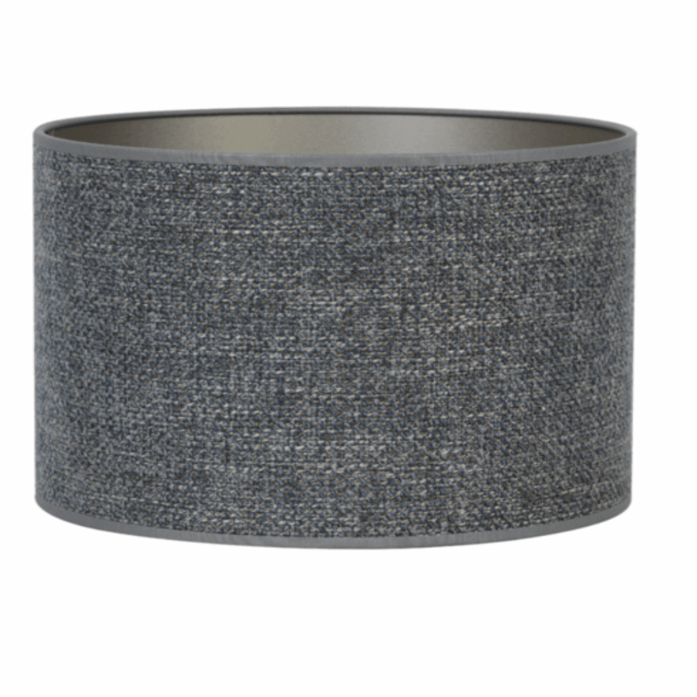 Kap cilinder 25-25-18 cm SAVERNA staal blauw Lampenkap Light & Living