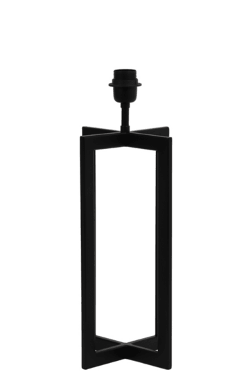 Lampvoet 21x21x46 cm MACE mat zwart Lampvoet Light & Living