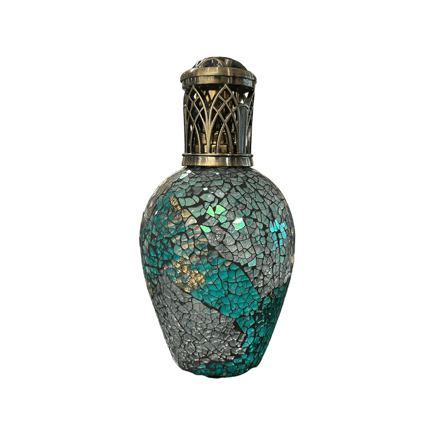 Peacock Tail Geurlamp L blauw-L14,5B14H21CM Geurbrander Ashleigh & Burwood