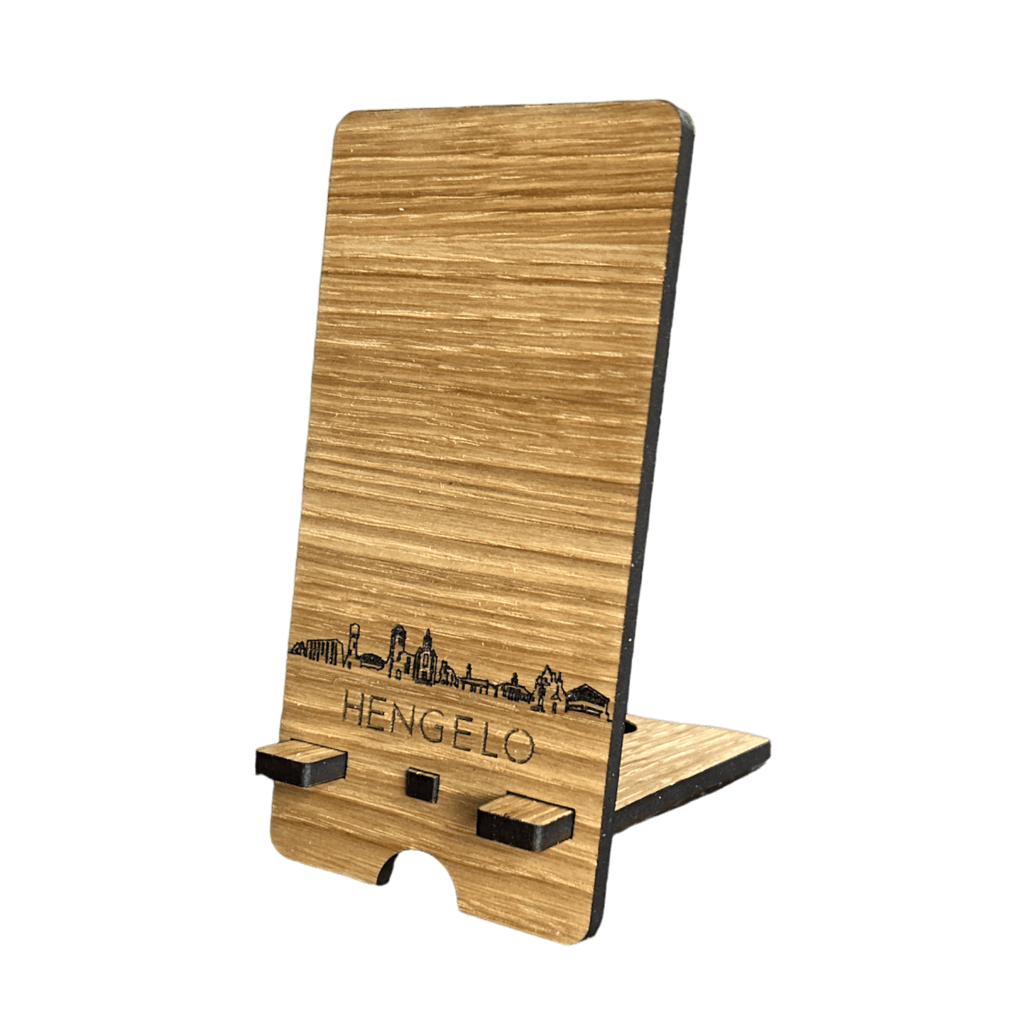 Skyline telefoonhouder Hengelo verkrijgbaar in 2 kleuren Telefoonhouder Ohker Living Eiken