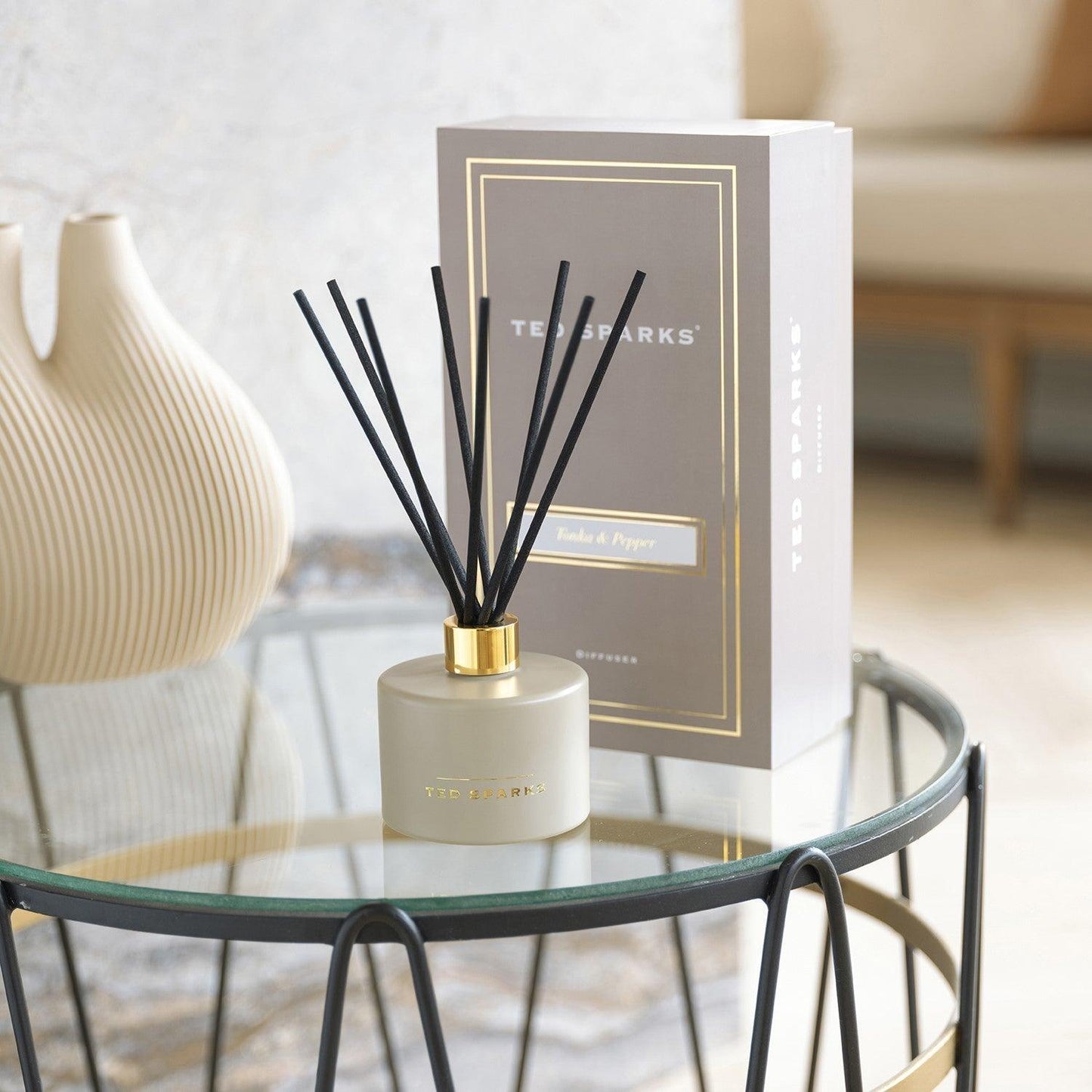Diffuser - Tonka & Pepper Geurstokjes Ted Sparks