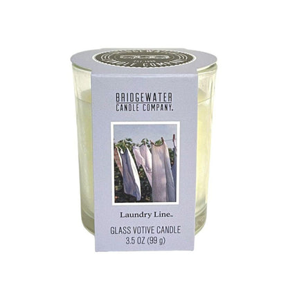 Bridgewater Candle Glass Votive Laundry Line Bridgewater Candle Bridgewater Candle