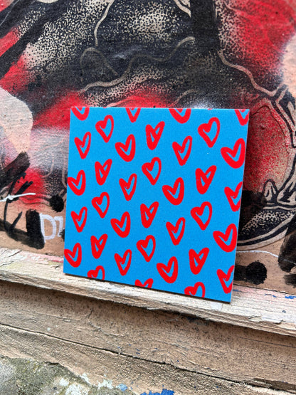 Hartjes - Forex tegeltje 10x10cm tegeltje Lourens Exclusive