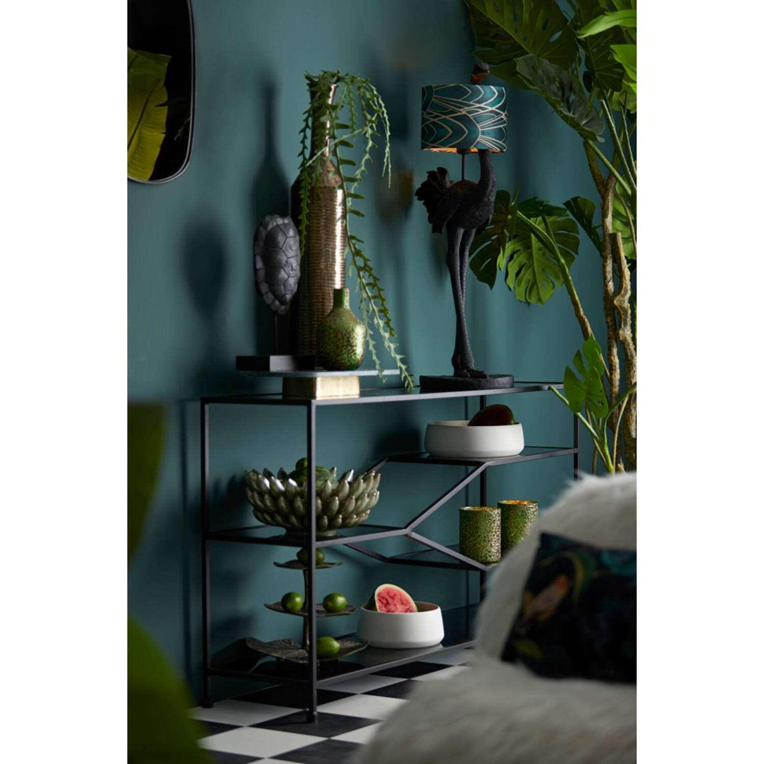 Kap cilinder 30-30-21 cm TIARA groen Lampenkap Light & Living