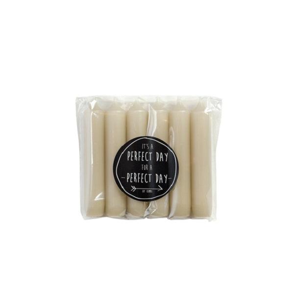 Rustik Dinerkaarsen set van 6 diverse kleuren Kaarsen Ohker Living