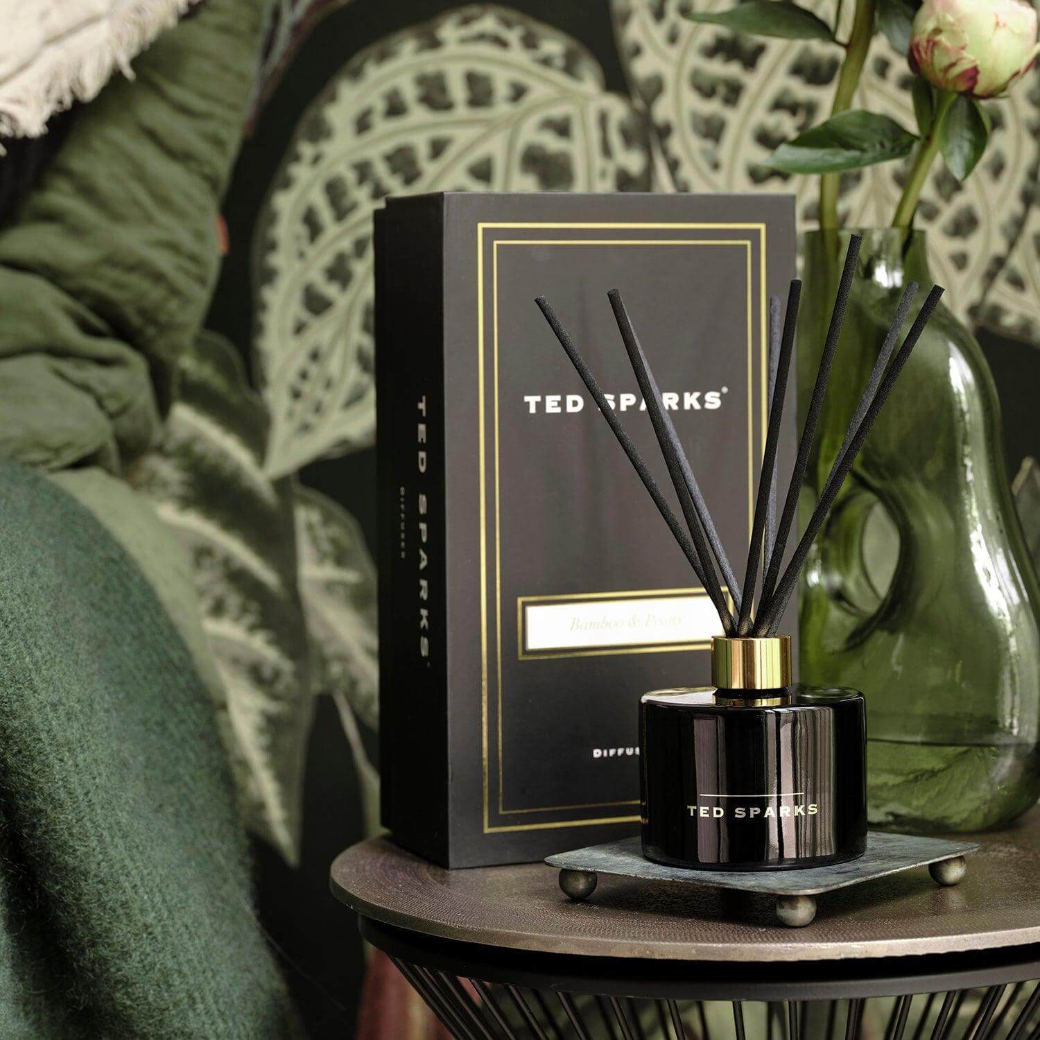 Diffuser - Bamboo & Peony Geurstokjes Ted Sparks