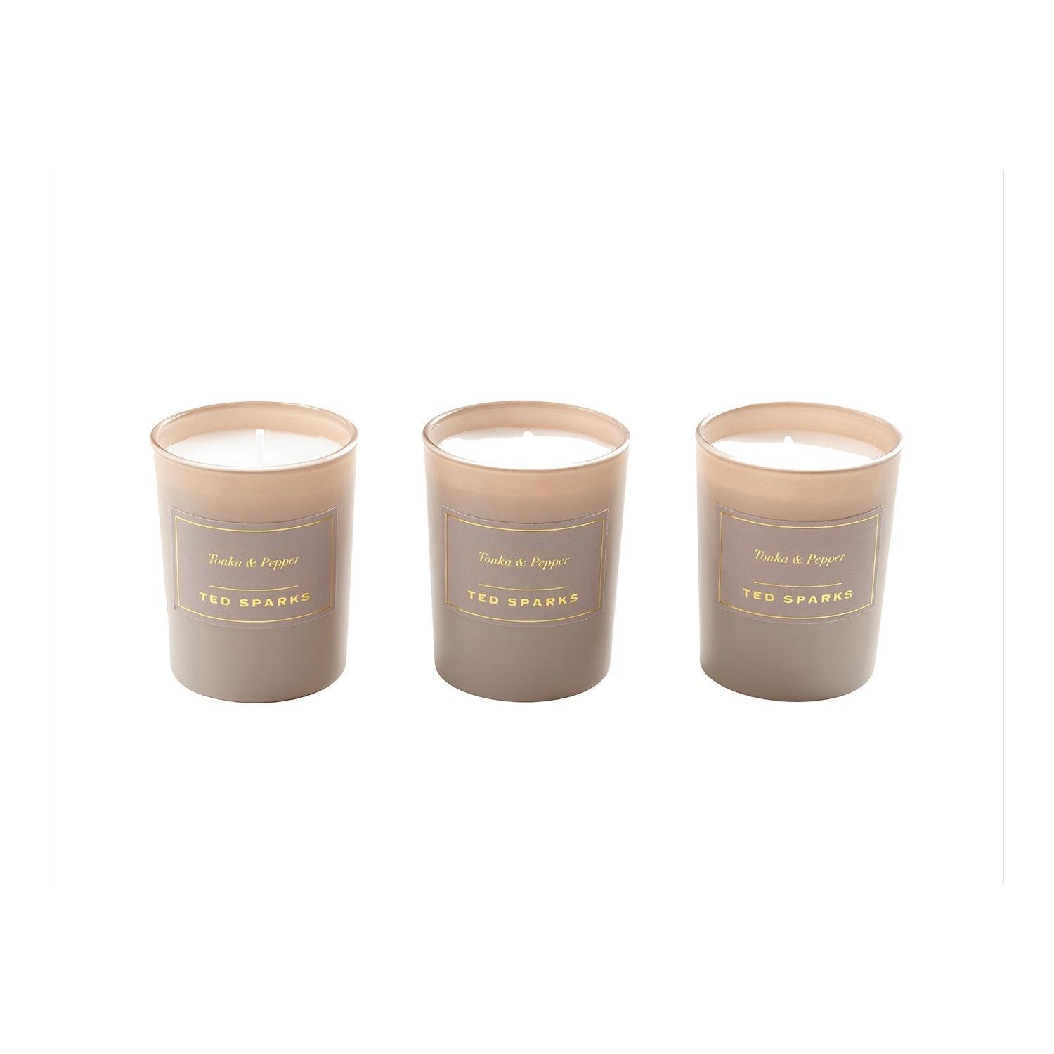 Mini Candle Gift Set Tonka & Pepper Giftset Ted Sparks